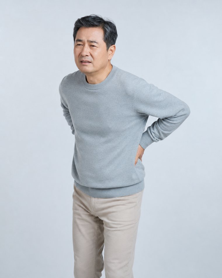 허리의 불편감이 움직임과 함께 나타나는 경우