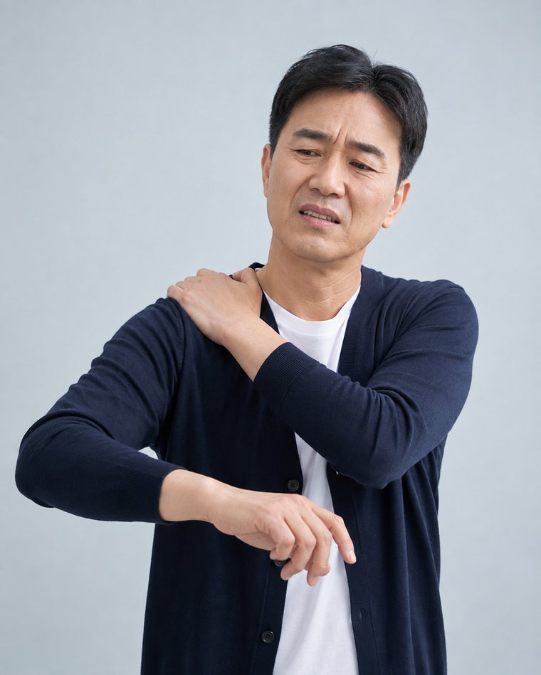 어깨나 관절의 움직임이 줄어든 경우