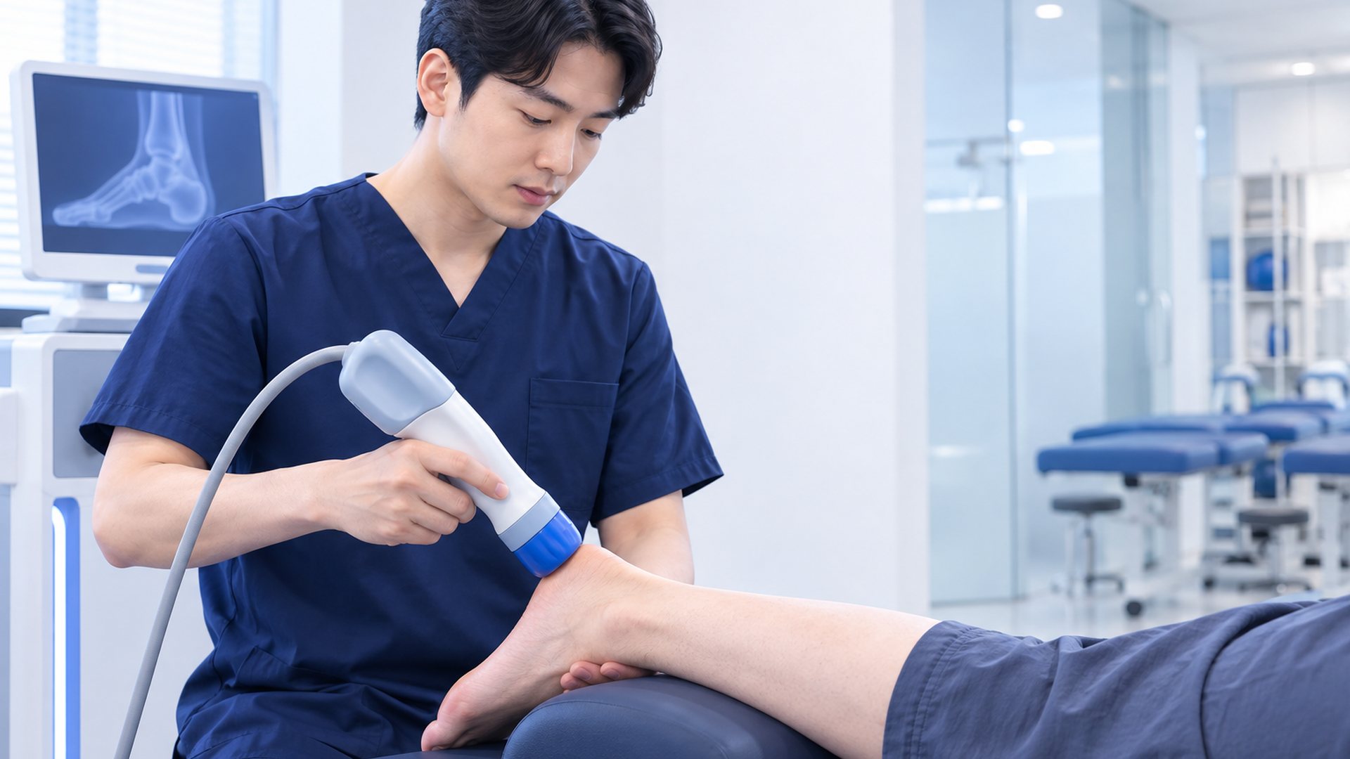 치료 시간은 부위와 설정에<br>따라 달라질 수 있습니다.